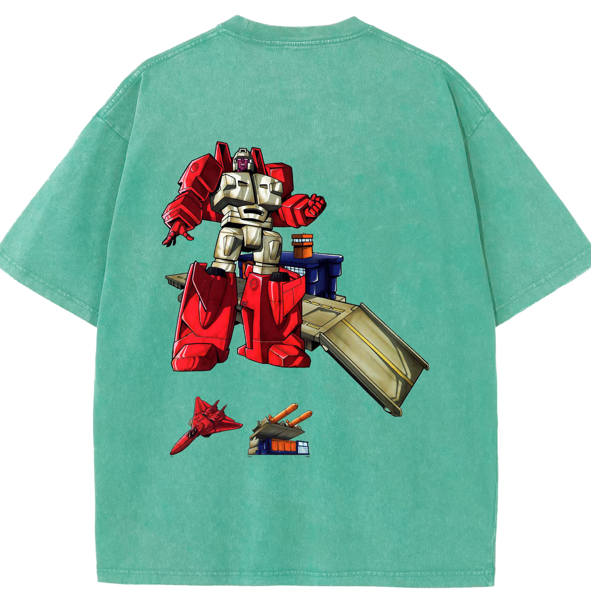 （画像用）  綿100% ヴィンテージ風 半袖Tシャツ（背面プリント）